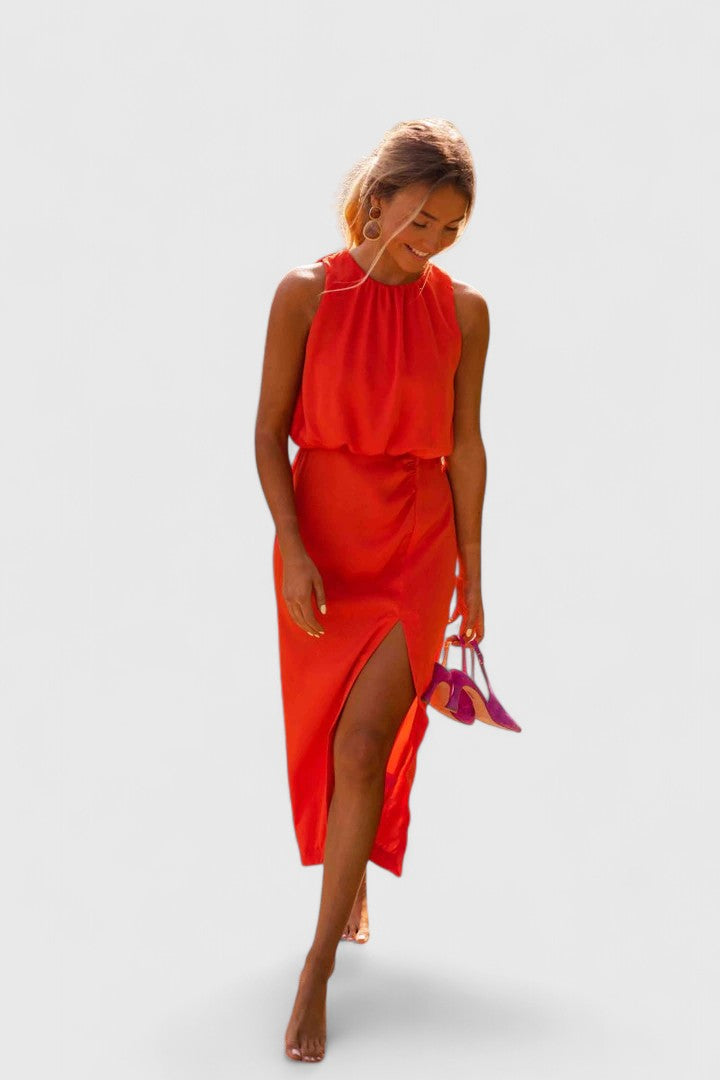 Women's Theonae Midi Dress - Effortless Summer Elegance