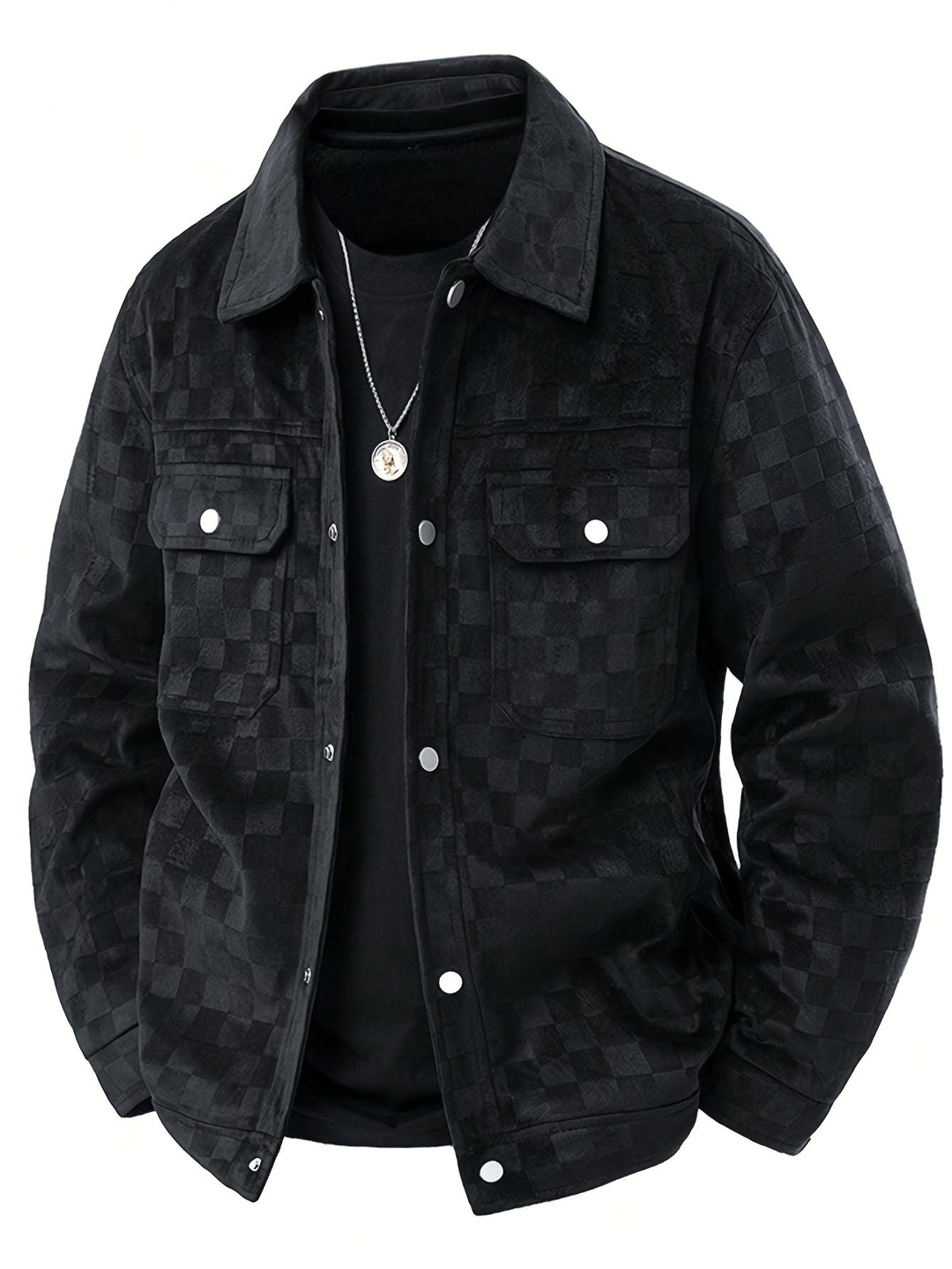 Antwerp Checkered Suede Jacket