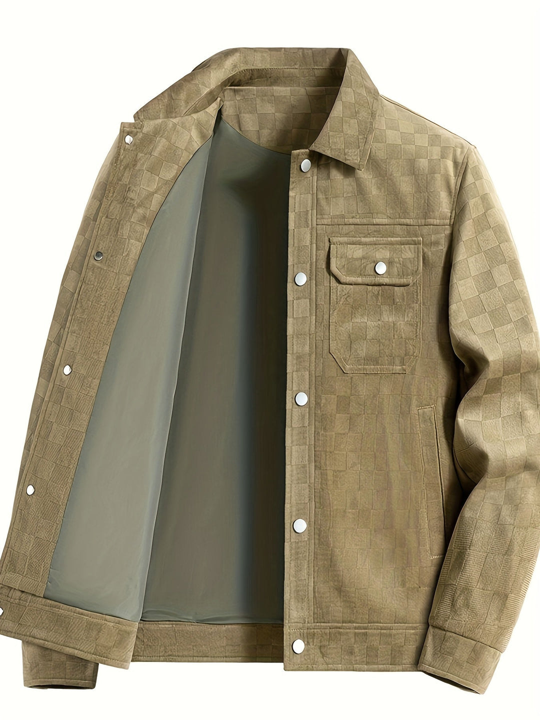 Antwerp Checkered Suede Jacket
