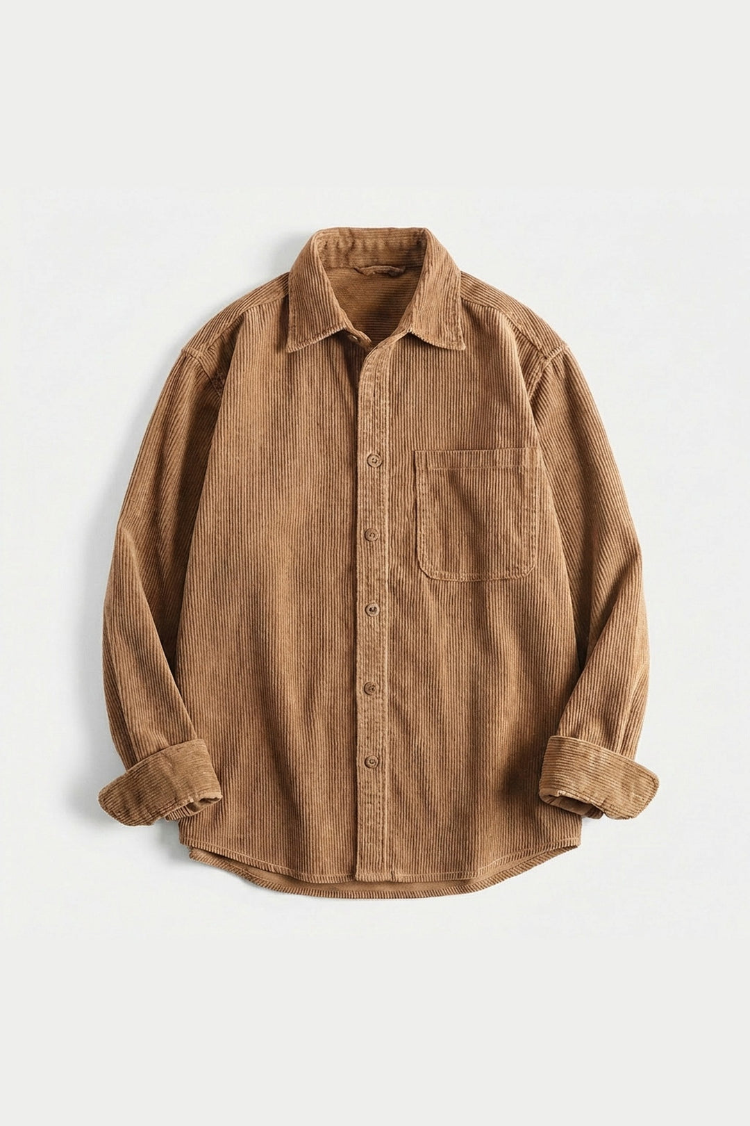 Men's Corduroy Overshirt – Soft Cotton Cord Shacket for Layering