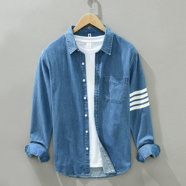 Men's Denim Shirt – Lightweight Cotton Western Shirt