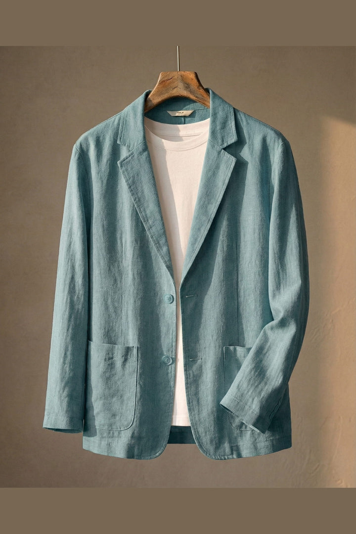 Men's Linen Blazer – Unstructured Summer Tailoring
