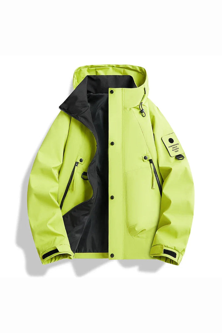 Men's Hooded Shell Jacket – Water-Resistant Lightweight Rain Jacket