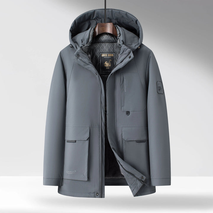 Men's Down Parka – Insulated Hooded Winter Coat