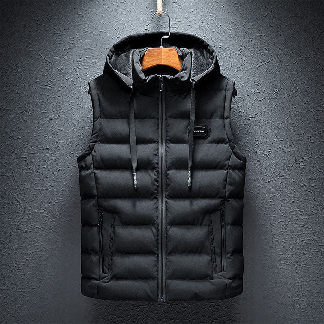 Men's Quilted Hooded Gilet – Lightweight Layering Body Warmer