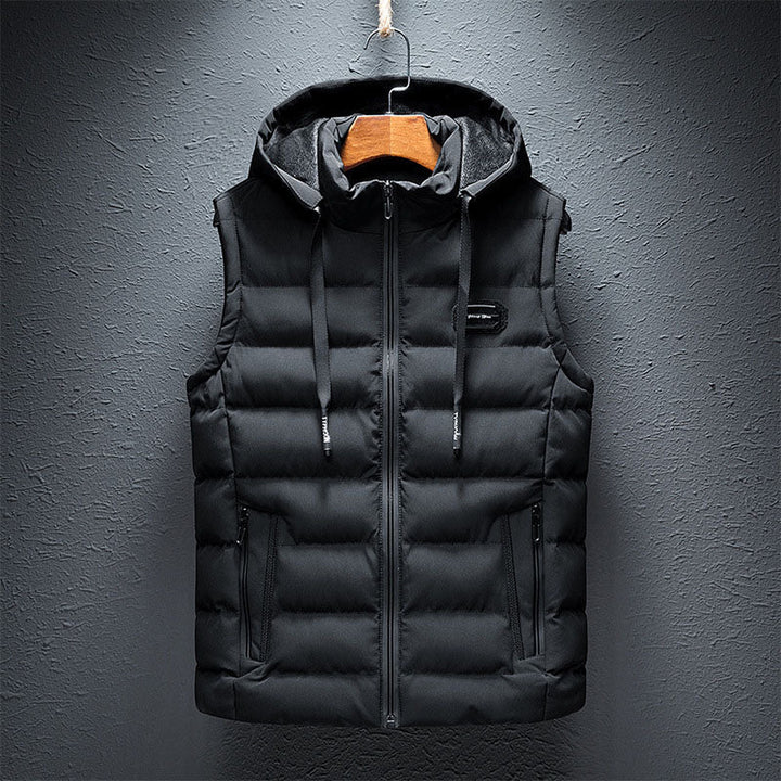 Men's Quilted Hooded Gilet – Lightweight Layering Body Warmer