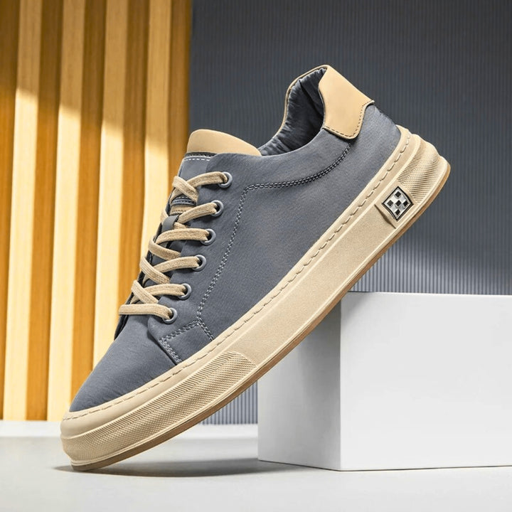 Men's Canvas Low-Top Trainers – Cushioned City Sneakers