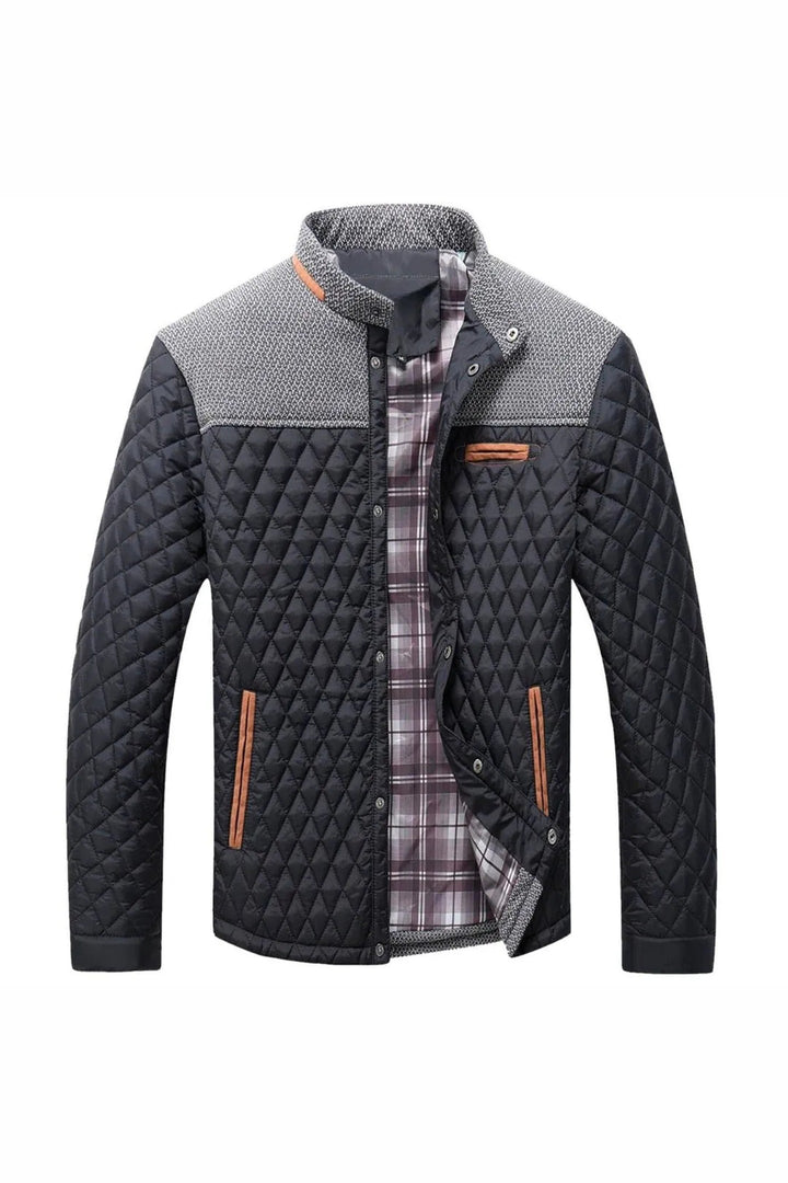 Men's Diamond-Quilted Jacket – Lightweight Insulated Layer