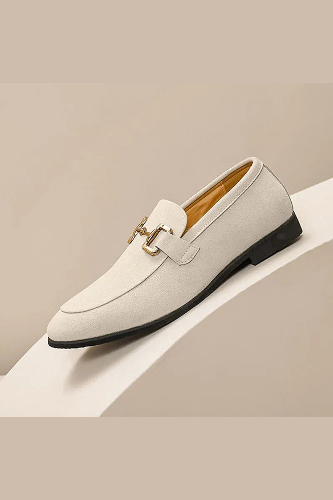 Men's Suede Loafers – Cushioned Slip-On Shoes for Work