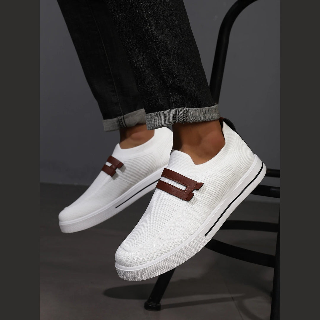 Men's Knit Slip-On Trainers – Lightweight Everyday Comfort