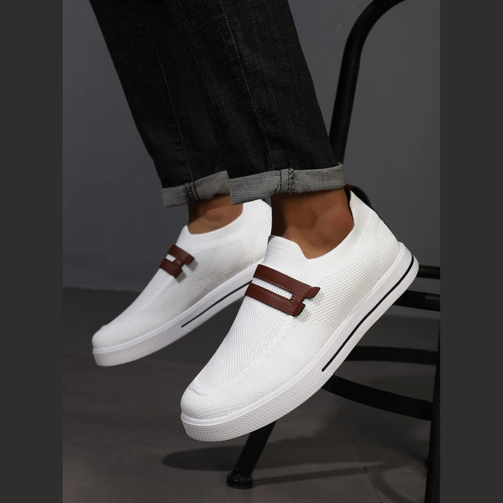 Men's Knit Slip-On Trainers – Lightweight Everyday Comfort