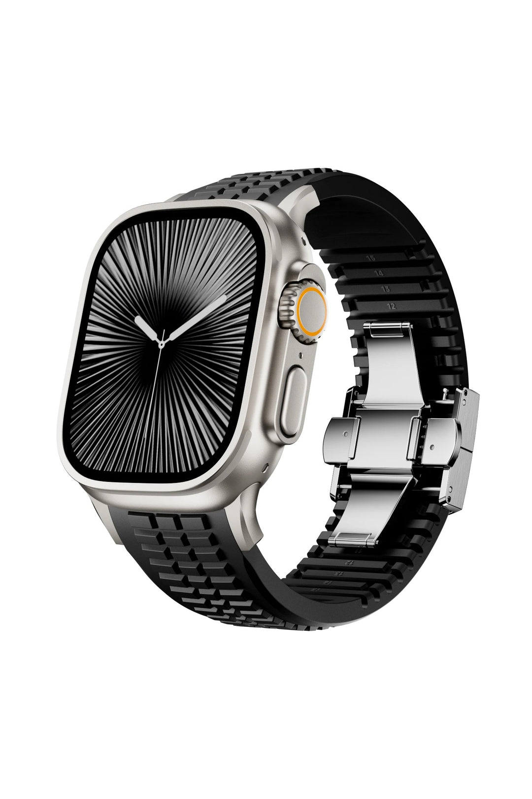 Men's Silicone Watch Strap – Quick-Release Apple Watch Band