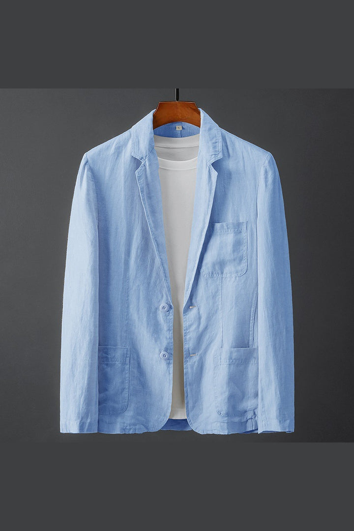 Men's Linen-Cotton Blazer – Lightweight Summer Tailoring
