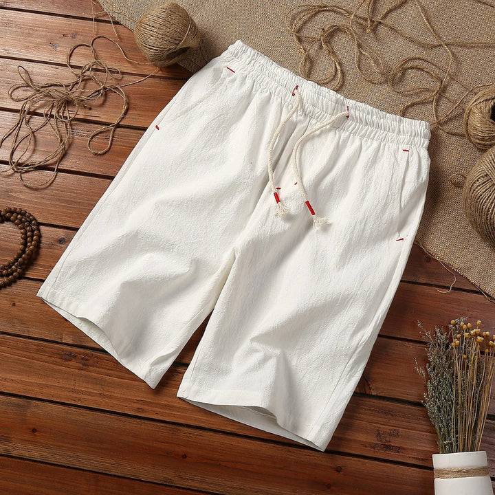 Men's Cotton Drawstring Shorts – Lightweight Summer Comfort