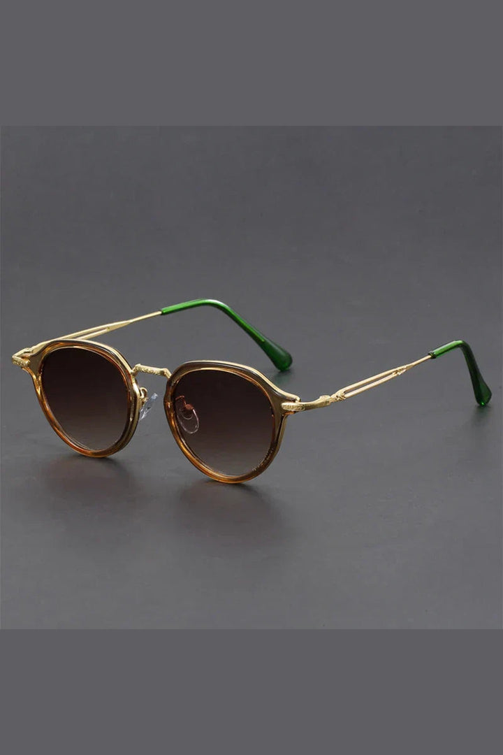Men's Alloy Frame Sunglasses – UV400 Gradient Lens Shades