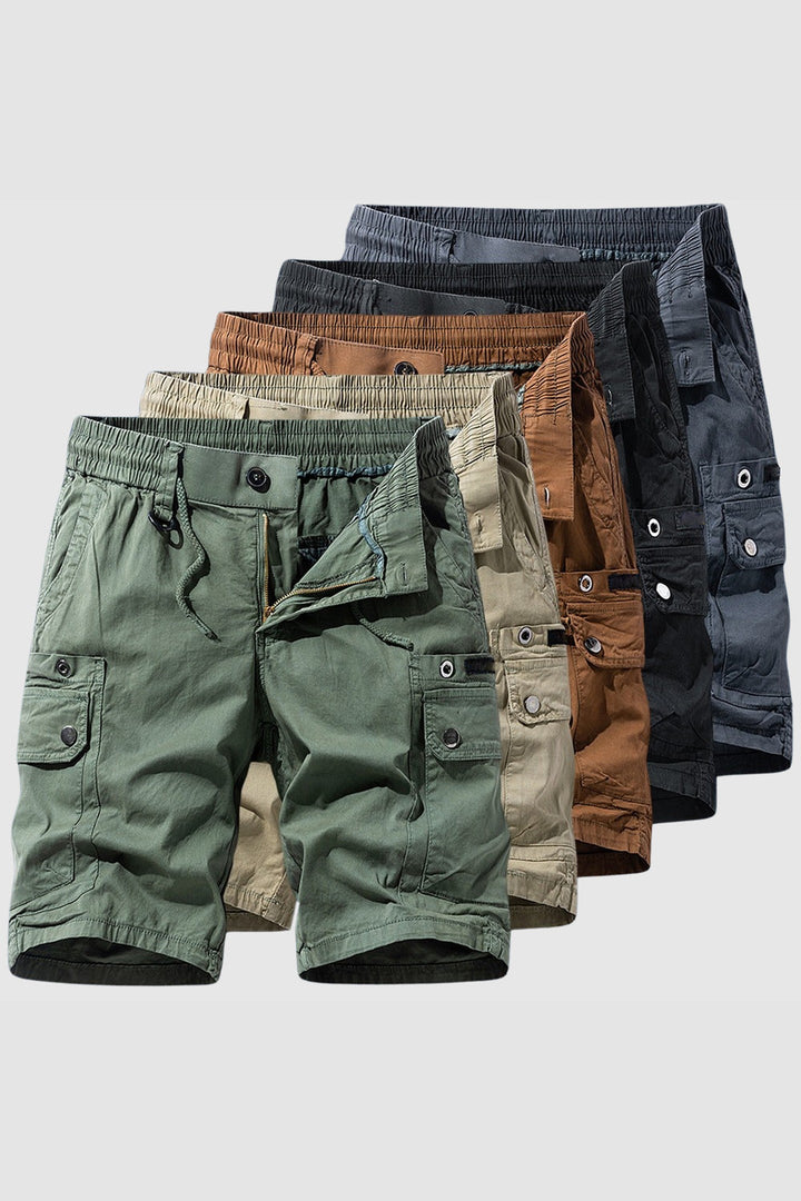 Men's Cotton Twill Cargo Shorts – Tailored Utility Fit