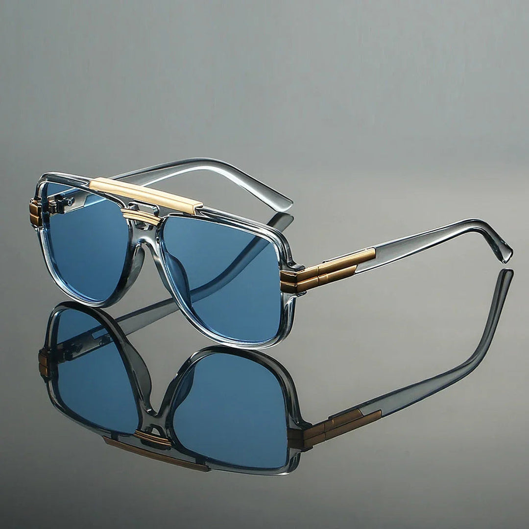 Men's Aviator Sunglasses – Retro Metal Frame – UV400 Lenses