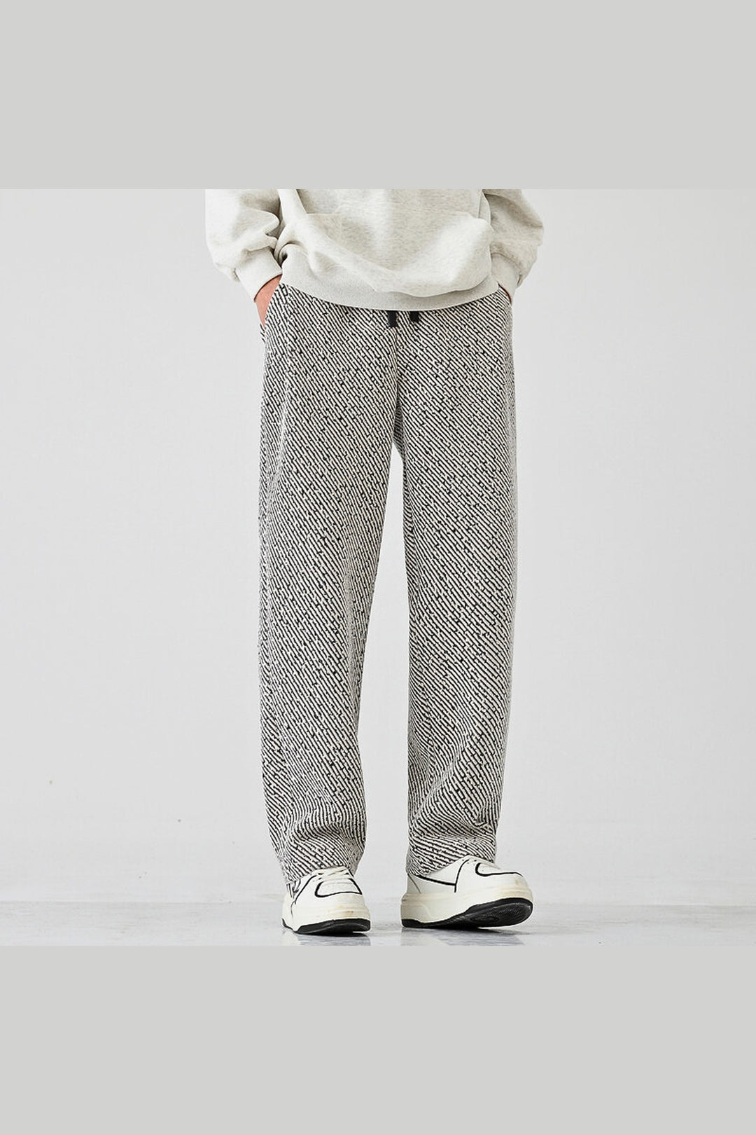 Men's Static Weave Joggers – Relaxed Straight-Leg Comfort
