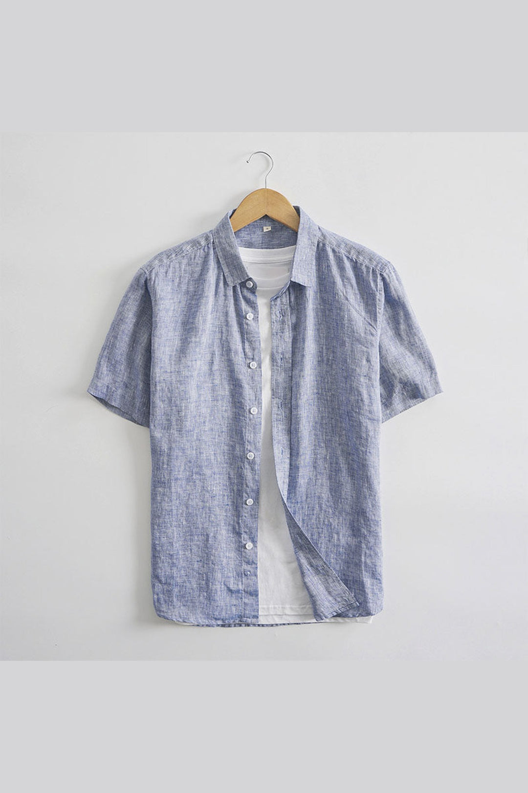 Men's Linen Blend Summer Shirt – Breathable Button-Up Massimo