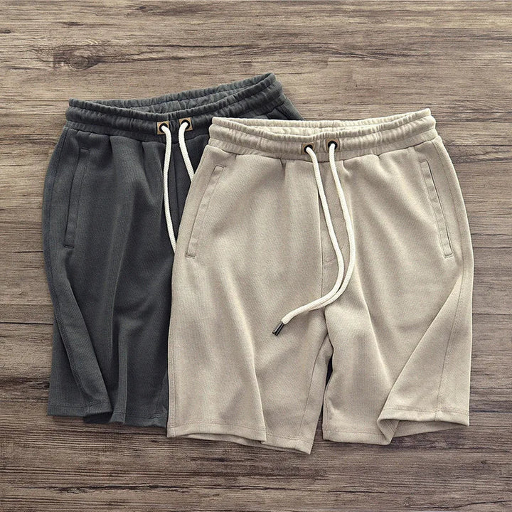 Men's Soft Knit Shorts – Breathable Drawstring Lounge Style