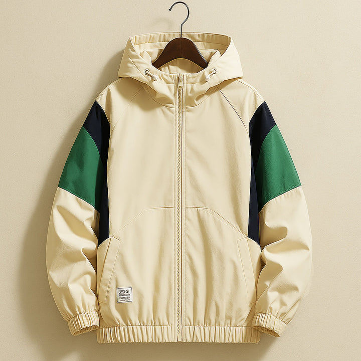 Men's Lightweight Hooded Windbreaker – Water-Resistant Jacket