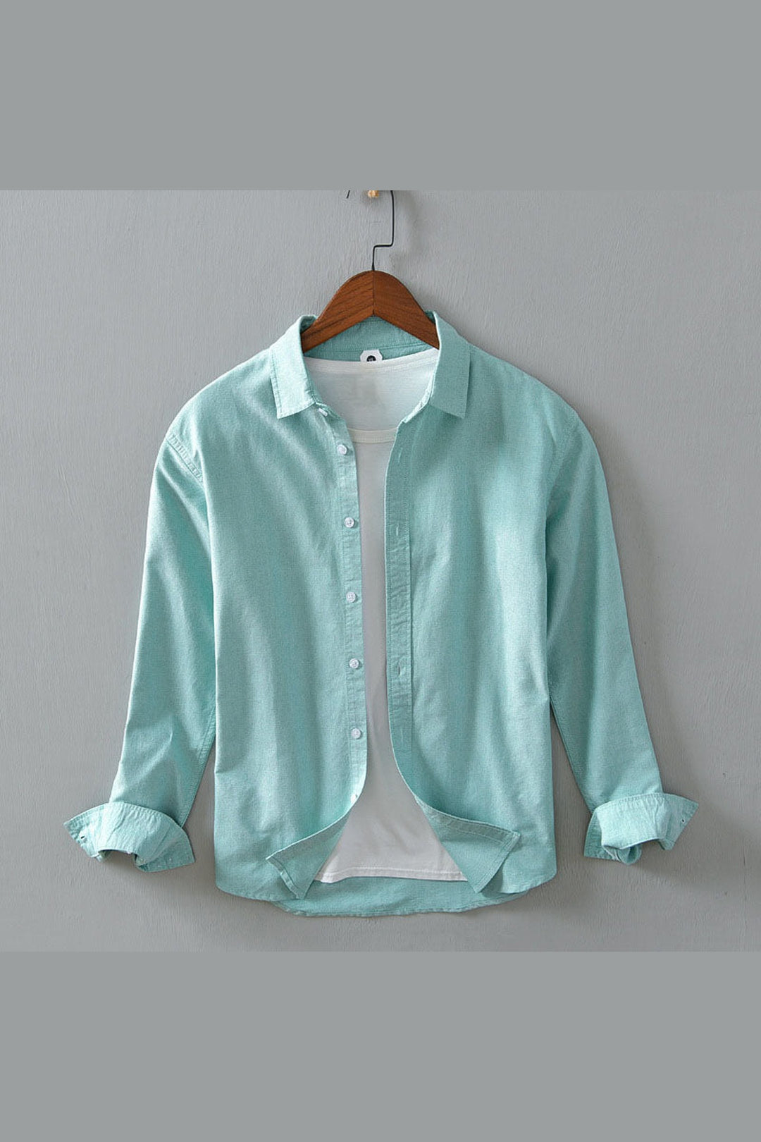 Men's Cotton Shirt – Versatile Button-Front Smart Casual Layer