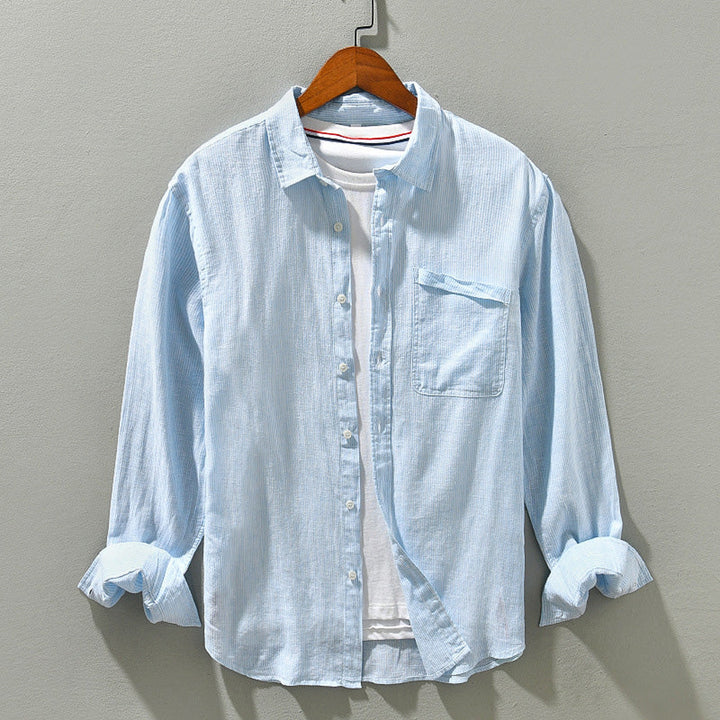 Men's Linen Shirt – Breathable Button-Front Summer Shirt
