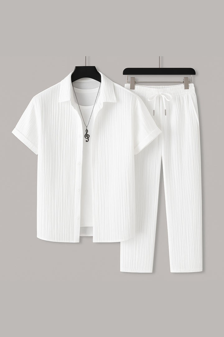 Men's Linen Blend Two-Piece Set – Relaxed Summer Co-Ord