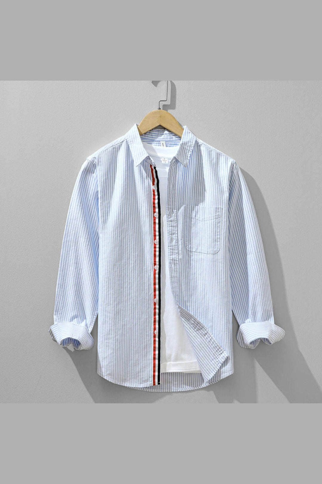 Men's Striped Linen Shirt – Lightweight Smart Casual Summer Top