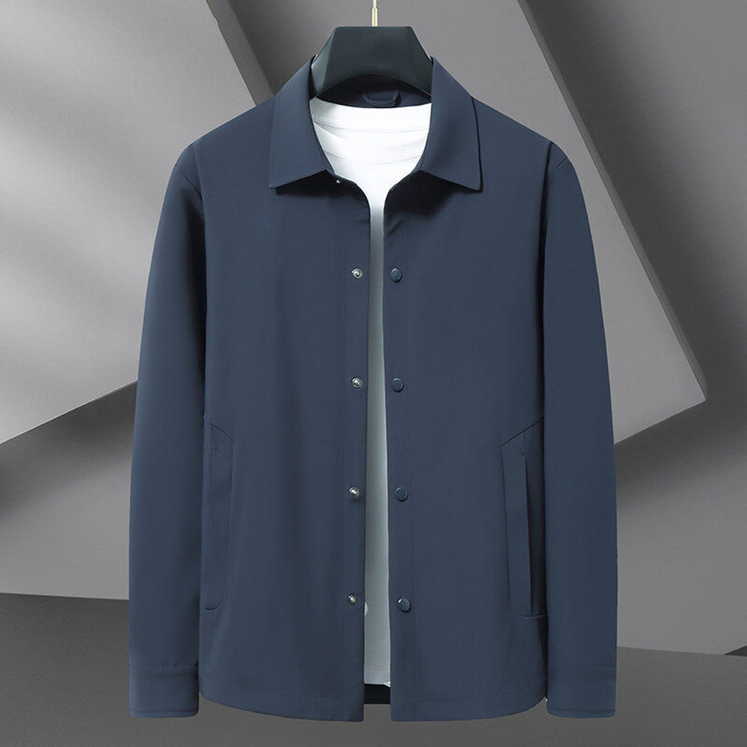 Men's Water-Repellent Snap Jacket – Lightweight Everyday Layer