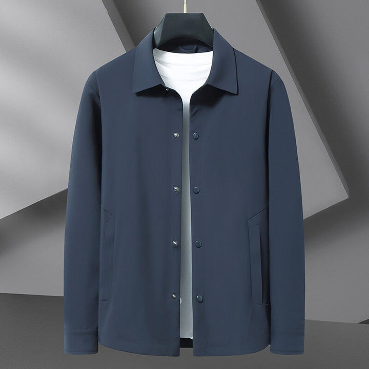 Men's Water-Repellent Snap Jacket – Lightweight Everyday Layer
