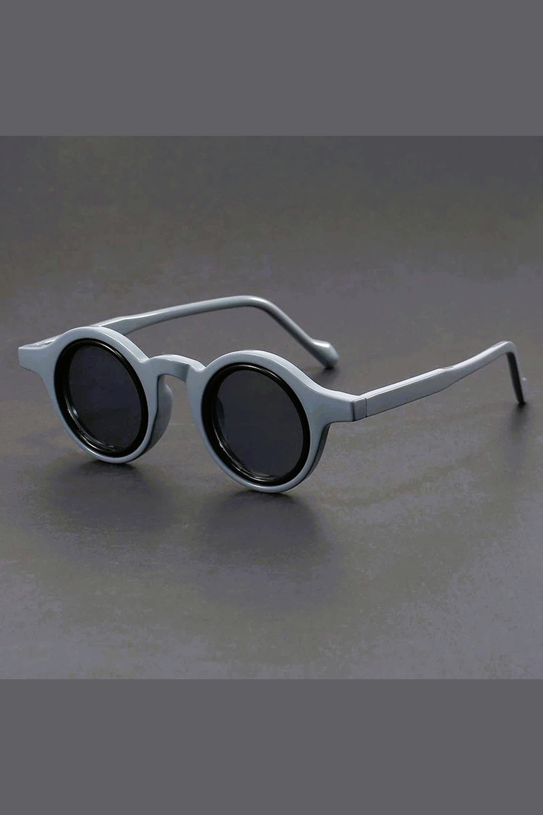 Men's Round Acetate Sunglasses – Retro Frames with UV Protection