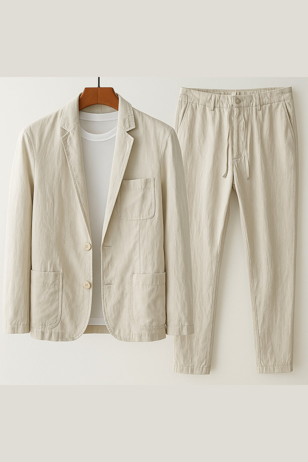 Men's Linen Blend Tailored Set – Amalfi Blazer & Trousers