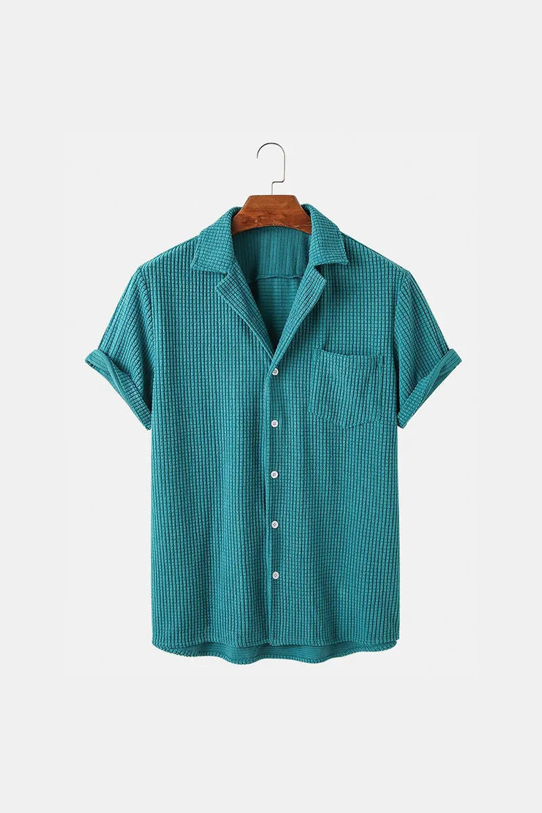 Men's Waffle-Knit Terry Shirt – Bruno Breathable Casual Summer
