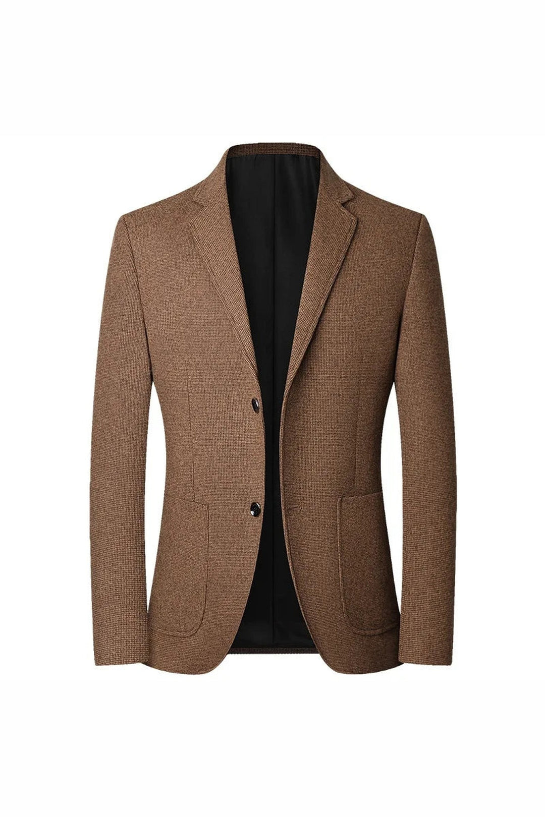 Men's Textured Knit Blazer – Tailored Smart-Casual Jacket