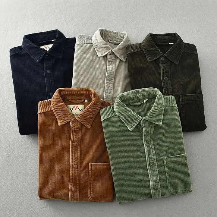 Men's Fine-Wale Corduroy Shirt – Relaxed Autumn Essential