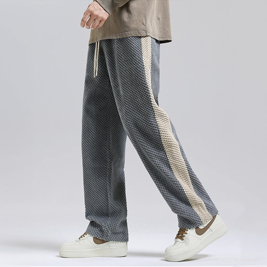 Men's Waffle Corduroy Joggers – Textured Casual Comfort