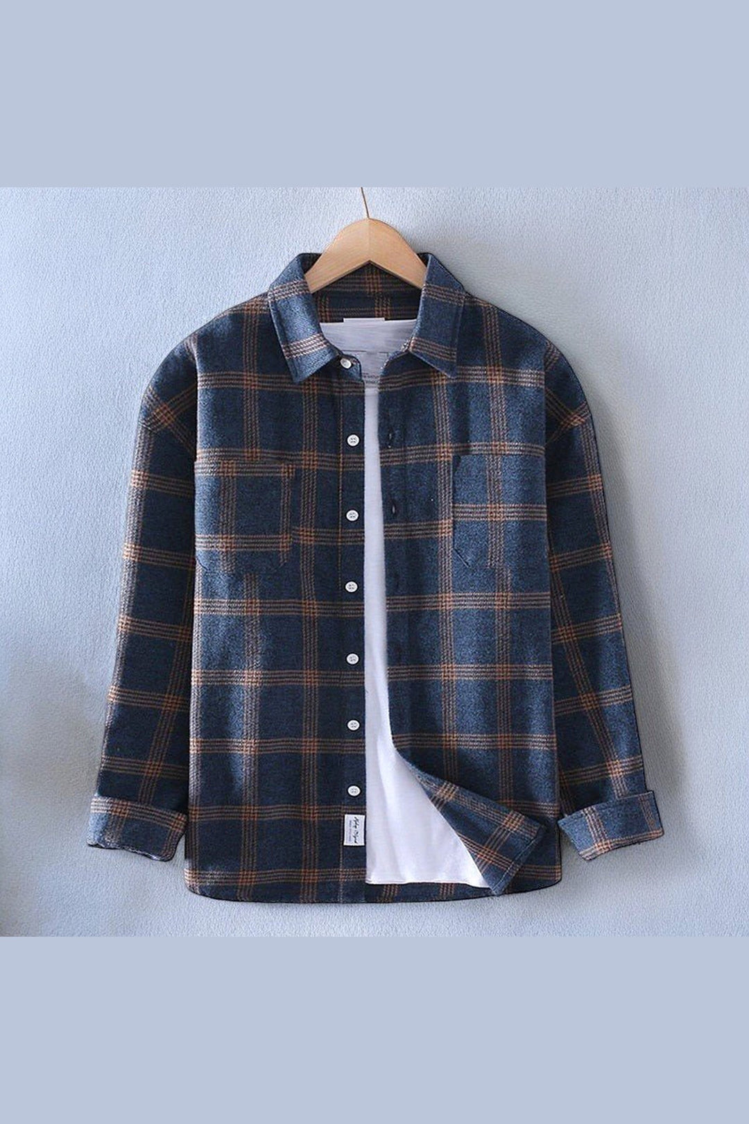 Men's Massimo Cotton Plaid Shirt – Smart-Casual Check Classic