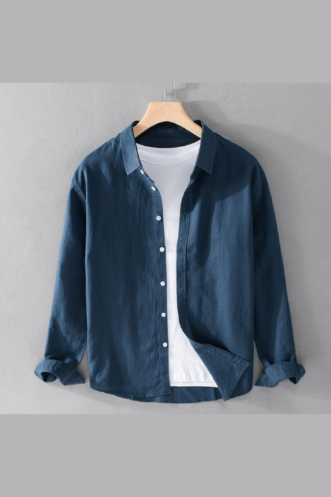 Men's Palermo Cotton Shirt – Breathable Smart-Casual Staple