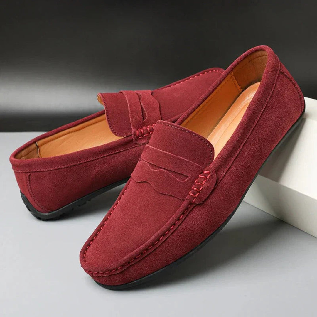 Men's Suede Loafers – Comfortable Slip-On Smart Casual Shoes