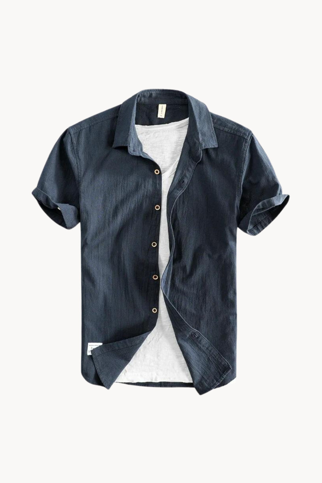 Men's Cotton Linen Shirt – Smart Casual Office to Weekend