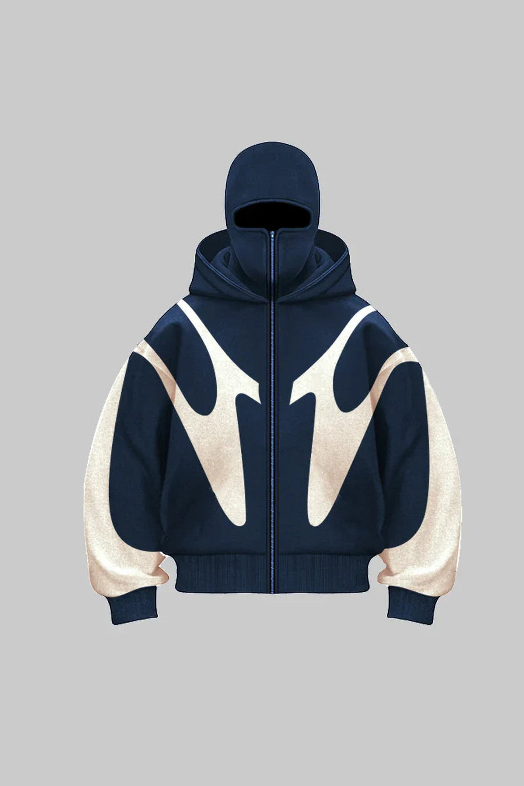Men's Heavyweight Cotton Balaclava Hoodie – Windproof Streetwear