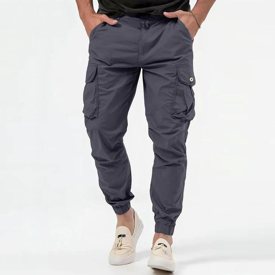 Men's Stretch Cargo Joggers – Tapered 4-Way Flex Trousers