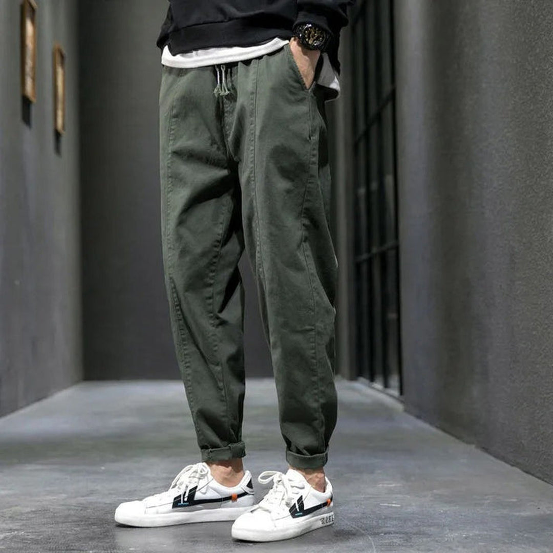 Men's Cotton Blend Tapered Joggers – Everyday Comfort Fit