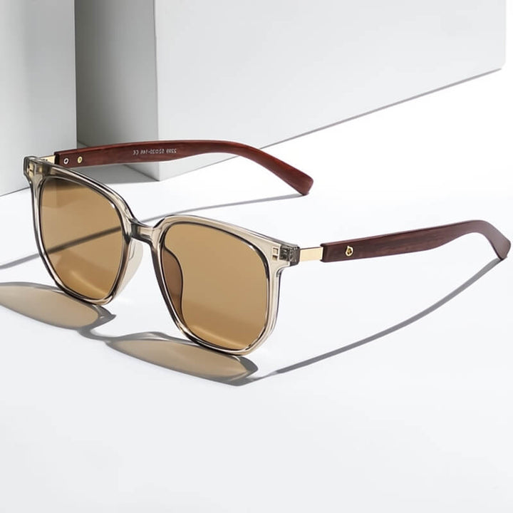 Men's Polarised Wood Sunglasses – Barcelona Statement Frames