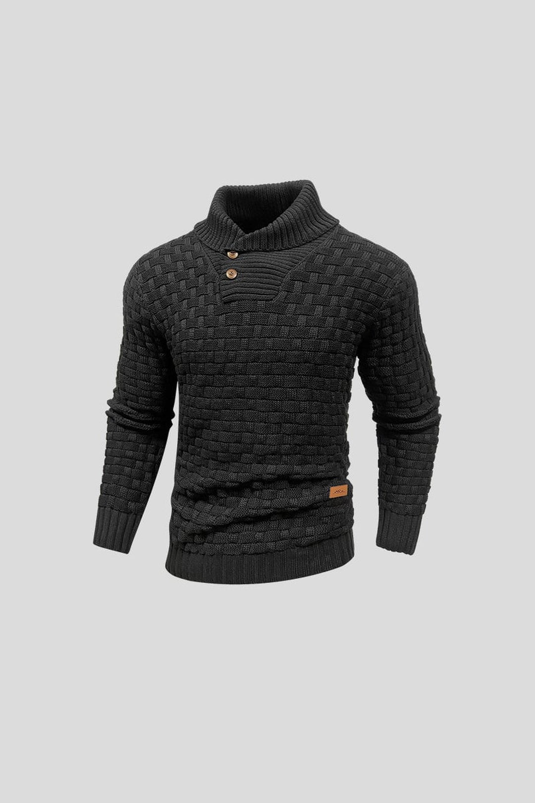 Men's Cotton Bamboo Jumper – Warm Knitted Sweater for Winter