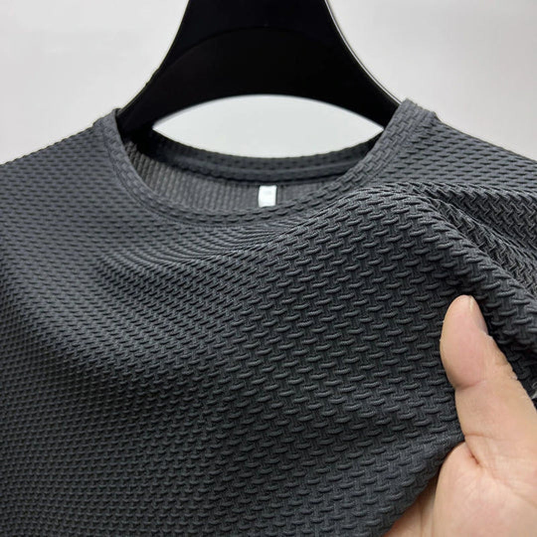 Men's Ice Silk Shirt – Lightweight Cooling Summer Casual Shirt