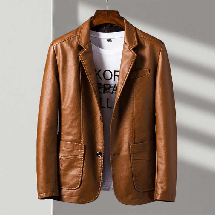 Men's Italian Leather Jacket – Tailored Smart-Casual Layer