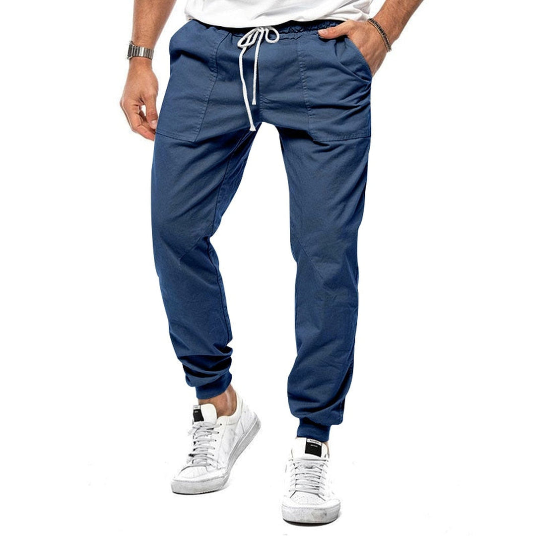 Men's Linen Blend Joggers – Breathable Relaxed-Fit Trousers