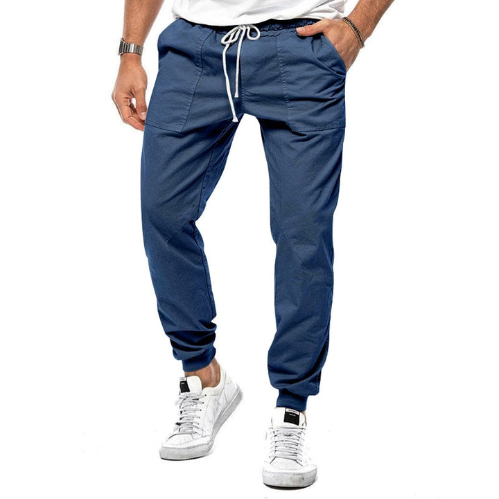 Men's Linen Blend Joggers – Breathable Relaxed-Fit Trousers
